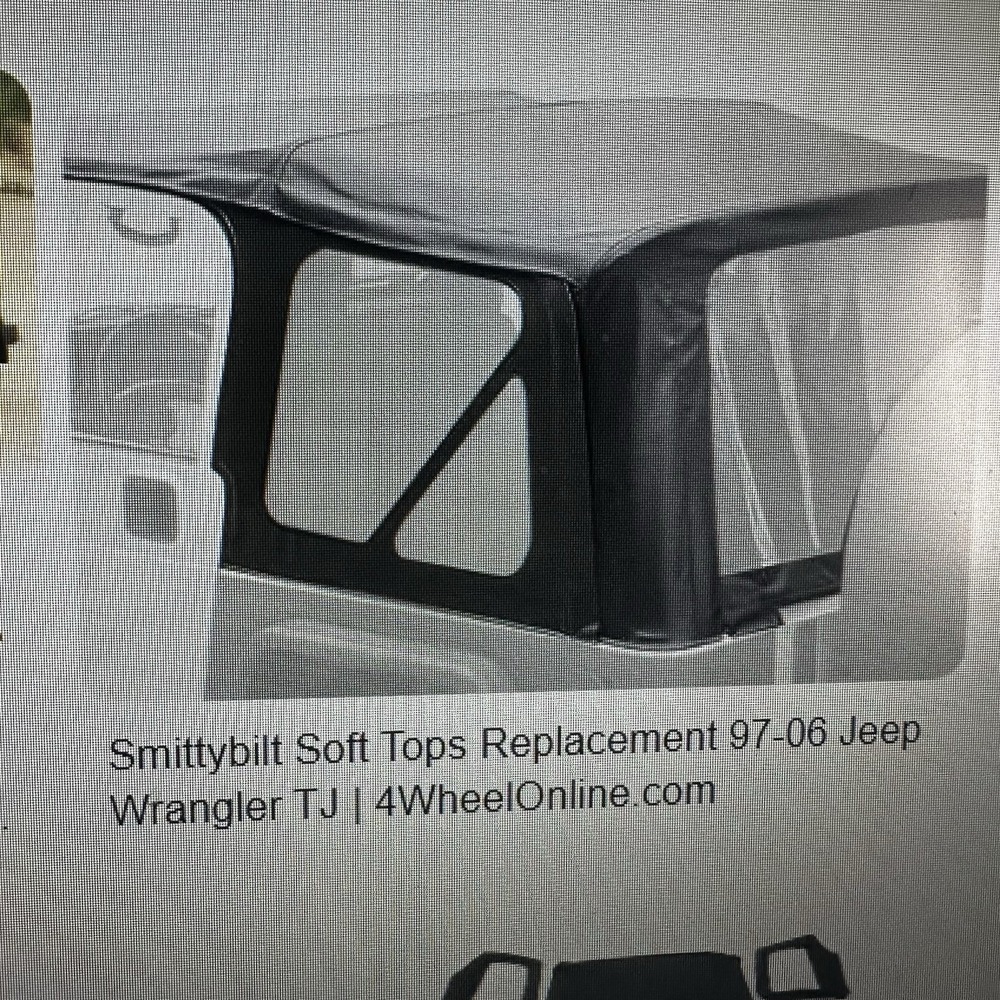 Smittybilt Soft Top Door Skins 97-06 Jeep Wrangler TJ Black 9970235 Excellent